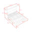 Lit escamotable avec tiroirs et USB Murphy-938882874