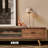All solid wood modern simple TV cabinet