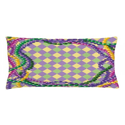 Mardi Gras Indoor/Outdoor Geometric Lumbar Pillow Cover -  Ambesonne, min_40229_36x16