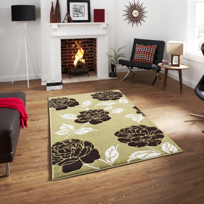 Hiddenite Floral 160cm X 230cm Area Rug