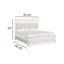 Très grand lit tapissier très grand avec commode 2 tiroirs avec miroir et commode-688326987