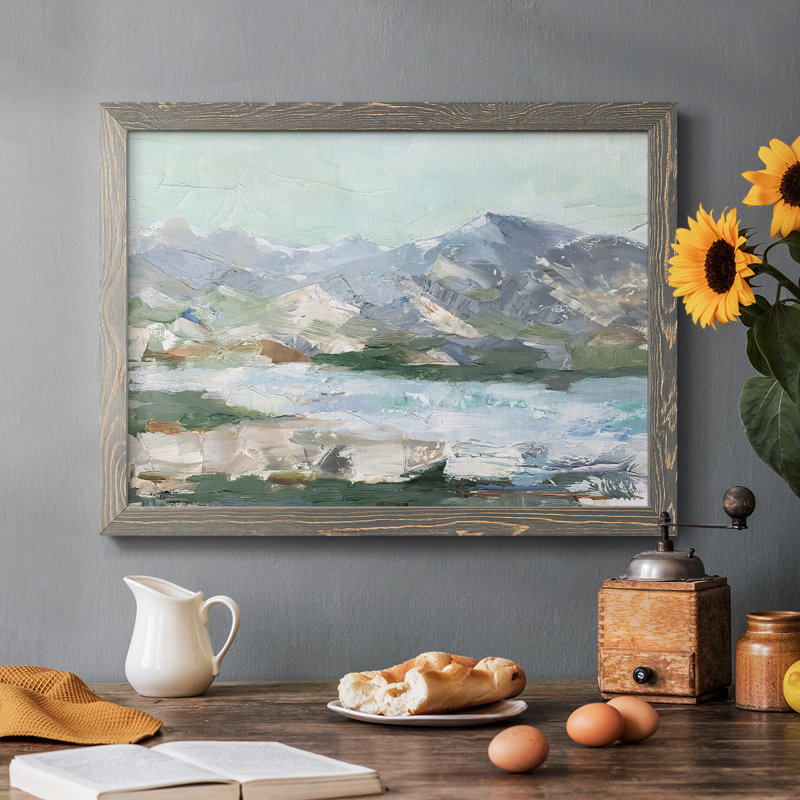 «Pastel Mountain View I», reproduction d'art sur toile, Gris, H 26 po x l 38 po x P 1,5 po