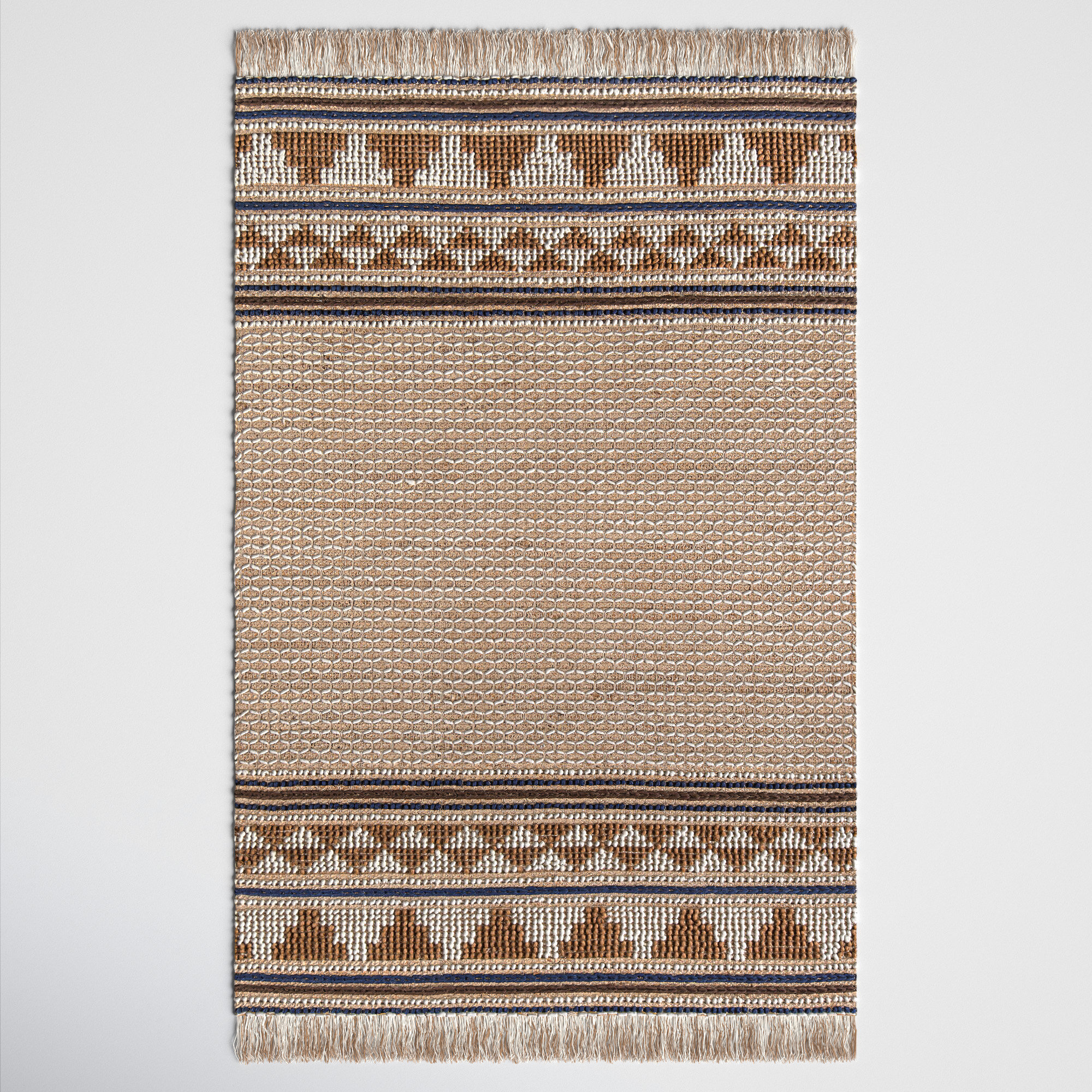 Alberta Handmade Rug, Rectangle 5' x 7'