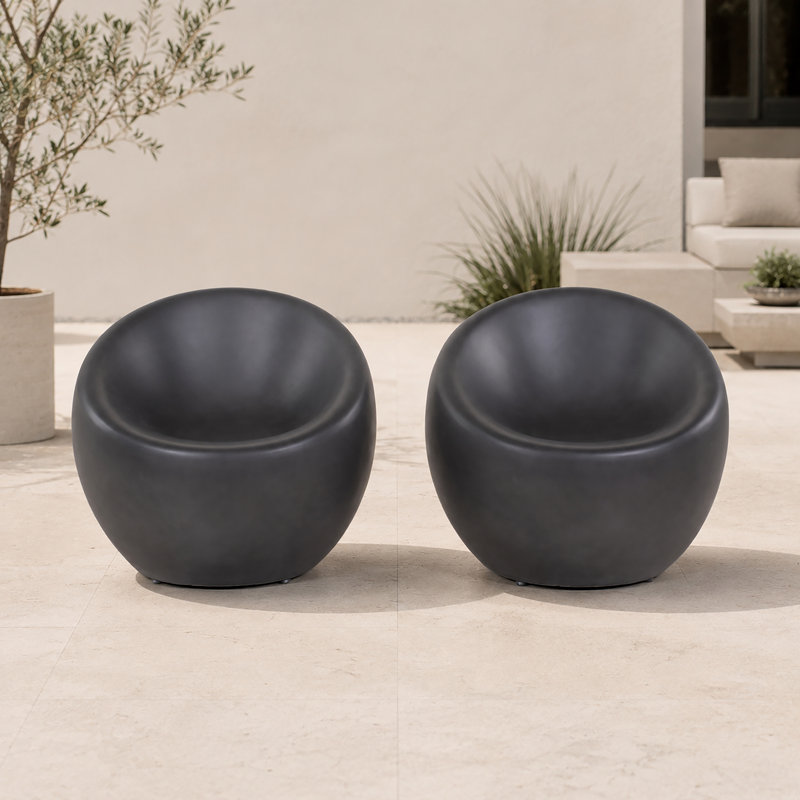 Hathersage Patio Lounge Chair, Dark Gray