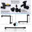 12 Inch Rainfall Shower Head, With Handheld Spray Combo,Adjustable Extension Arm, 3 Settings Diverter, 71 Inch Hose-119622105