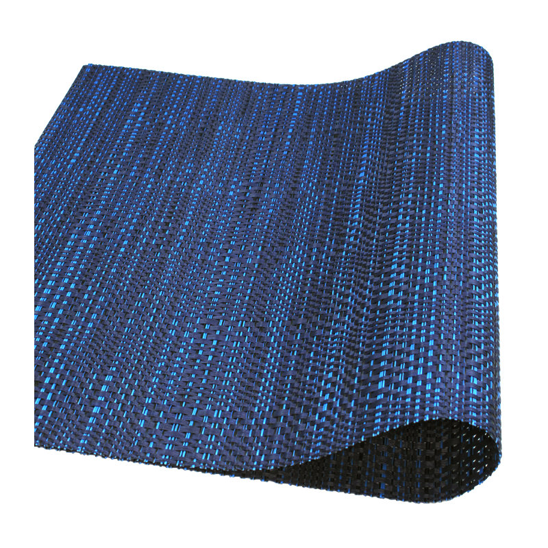 Ensemble de napperons en vinyle 6 pièces Salena, Bleu marine