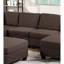 Chaise de salon sans accoudoirs en tissu noir café, café de style moderne avec revêtement en lin doux, pieds en bois