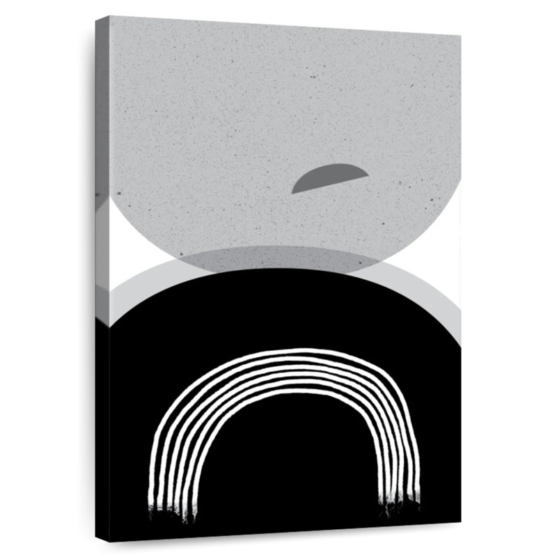 Avery noir gris minimaliste II, H 12 po x l 8 po
