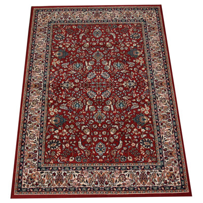 Alfret Rectangle Oriental Hand Hooked Area Rug