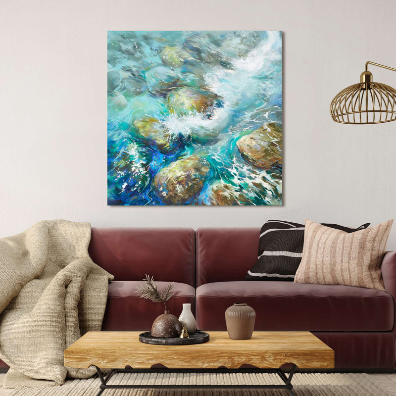 Painting: Jewels Of The Sea by Nel Whatmore - Wrapped Canvas Print, 70cm H x 70cm W