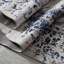 Machine Washable Oriental Blue/Green/Grey Area Rug-1907207914