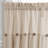 Linen Button Cotton Blend Tailored 29'' W Cafe Curtain-62170945-62170951