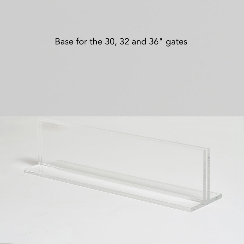 Low Clear Pet Gate Panel, 30" H x 32" W