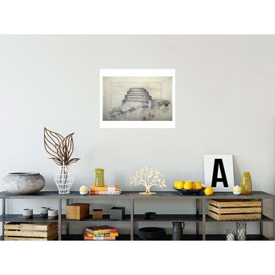 Gordon Strong Automobile Objective (project) (perspective view). Sugarloaf Mountain MD by Frank Lloyd Wright - Giclee Print