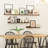 6 Piece Paulownia Solid Wood Picture Ledge Wall Shelf