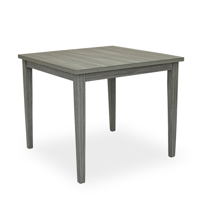 1Pc Counter Height Gray Color Square Shape Table Dining Room Wooden Furniture, Gray