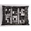 Ensemble de 2 taies décoratives Ambesonne gris anthracite gris pâle-100154143