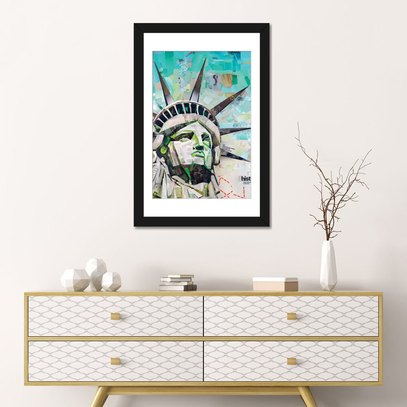 « freedom », impression sur toile, H 24 po x l 16 po x P 1 po, Toile avec cadre noir