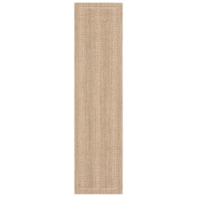 Rodanthe Palm Beach Jacquard Weave Sisal & Jute Solid Color Rug