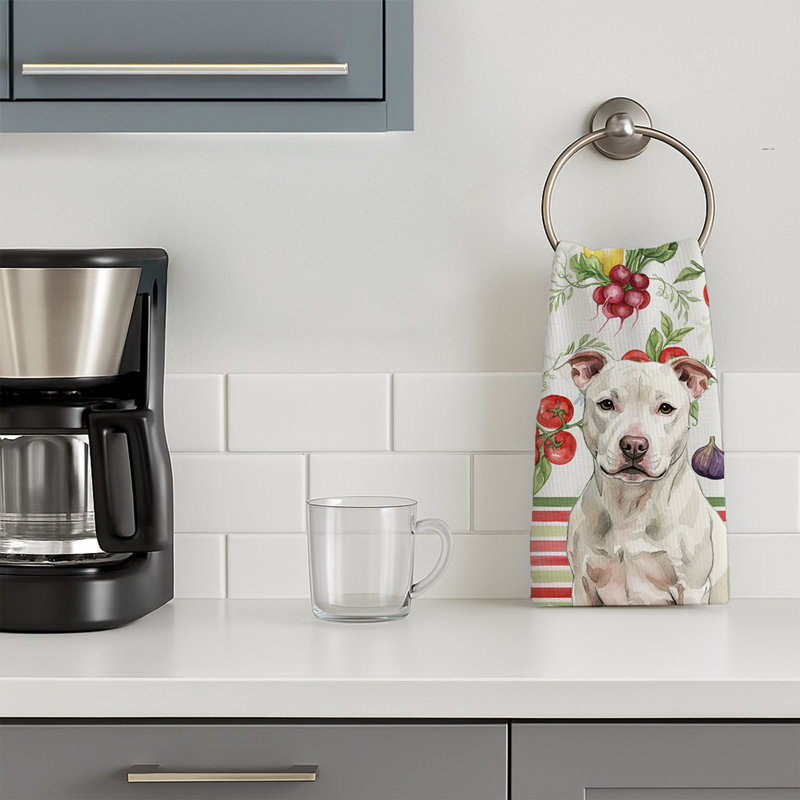 Torchon blanc Staffordshire Bull Terrier, White Staffordshire Bull Terrier