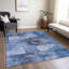 Tapis bleu intérieur / extérieur lavable à la machine Xhevrie-708650303