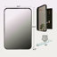 Armoire à pharmacie encastrée en métal avec miroir et miroir mural à tablettes réglables avec rangement pour salle de bain-1165793110-1165793107