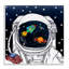 «US Astronaut Suite Space Galaxy Reflection» par Sangita Bachelet - impression d'art graphique-1940577604-1938819797