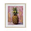 «Pineapple Bliss over Pink», reproduction encadrée sous verre, design par LSR Design Studio-1168643898-1168643900
