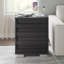  Ensemble de chambre à coucher avec lit double 5 pièces Louby, noir-101644238-101644235