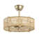 18" Rattan Caged Ceiling Fan with Light Kit and Remote Control