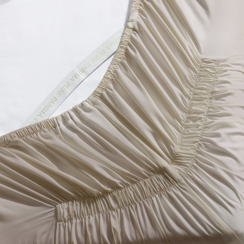 Purefect Fit Adjustable Sateen Fitted Sheet Fitted Sheet, Queen, Tan