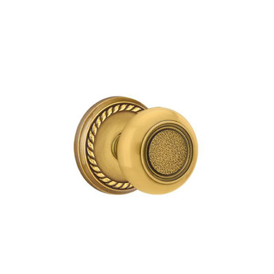Ensemble de faux boutons Emtek avec rosette en corde et bouton Belmont