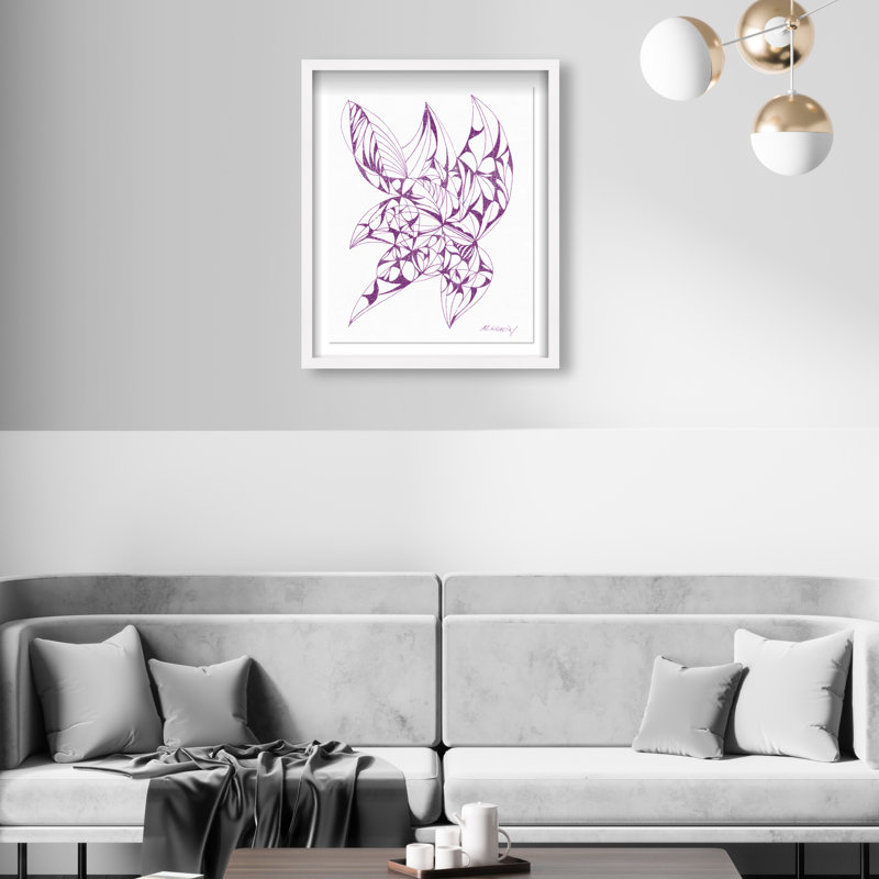Manuel Roman - Starfish Shadowbox Abstract Print by Oliver Gal, Black Frame, 10 x 15, 46.5"H x 37.5"W, White Shadowbox