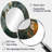 Golden And Green Terrazzo Marble Elegance IV - Green Modern Oval Wall Mirror-1495191704