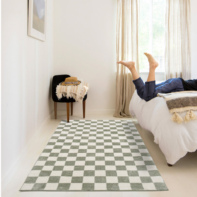 Tapis lavable Gambit, Vert olive, Tapis de couloir 2 pi 7 po x 12 pi 2 po
