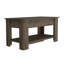 Austin Storage Table, One Extendable Table Shelf, Four Legs, Lower Shelf -Light Oak -1633586942