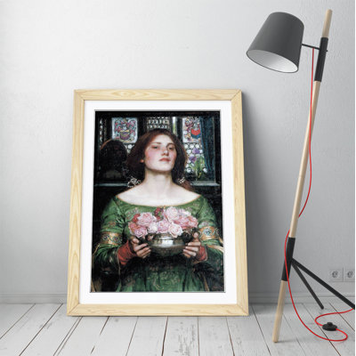 Gather Ye Rosebuds by John William Waterhouse - Single Picture Frame Print on Canvas
