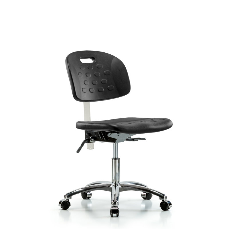 Chaise de salle blanche en polyuréthane Newport, Non, Noir, Patins