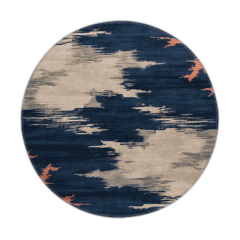 Watercolor Gray Indoor and Outdoor Area Rug, Rectangle 2' x 3'