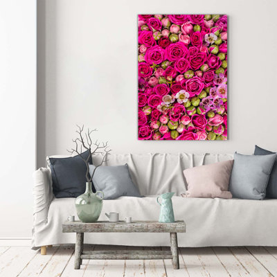 Bouquet Of Flowers - Wrapped Canvas Print