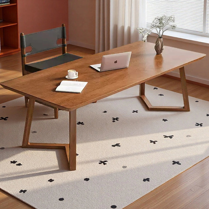 Bureau minimaliste de style médiéval, H 29,53 po x l 78,74 po x P 31,5 po