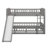 Bunk Bed With Slide,Fence And Ladder-415820331
