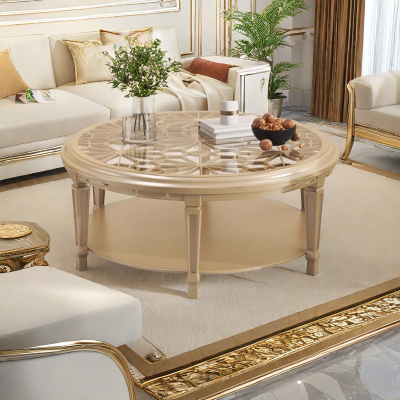 Table basse luxueuse de style européen