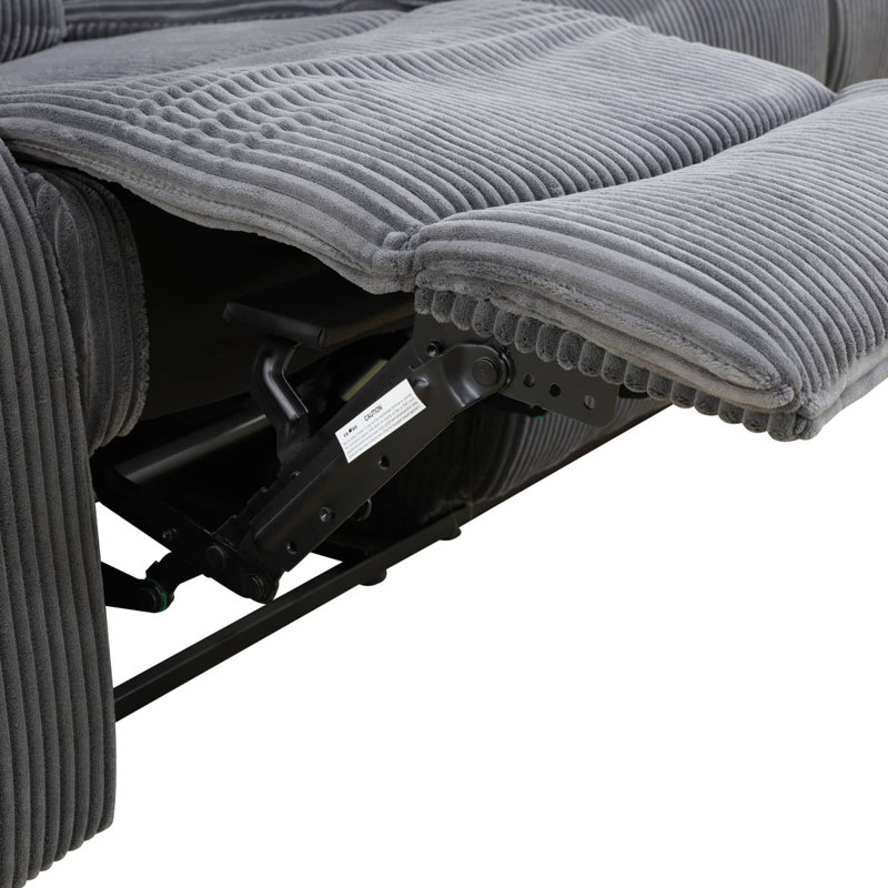 Causeuse inclinable gris foncé