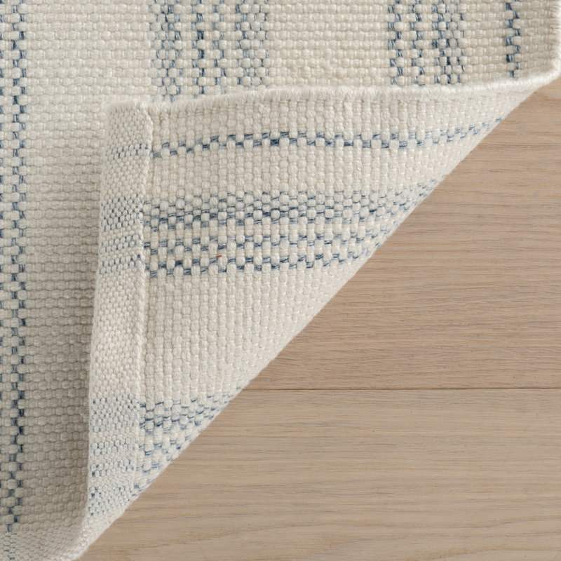 Tapis rayé Nexel, Bleu, Runner 2'6" x 8'