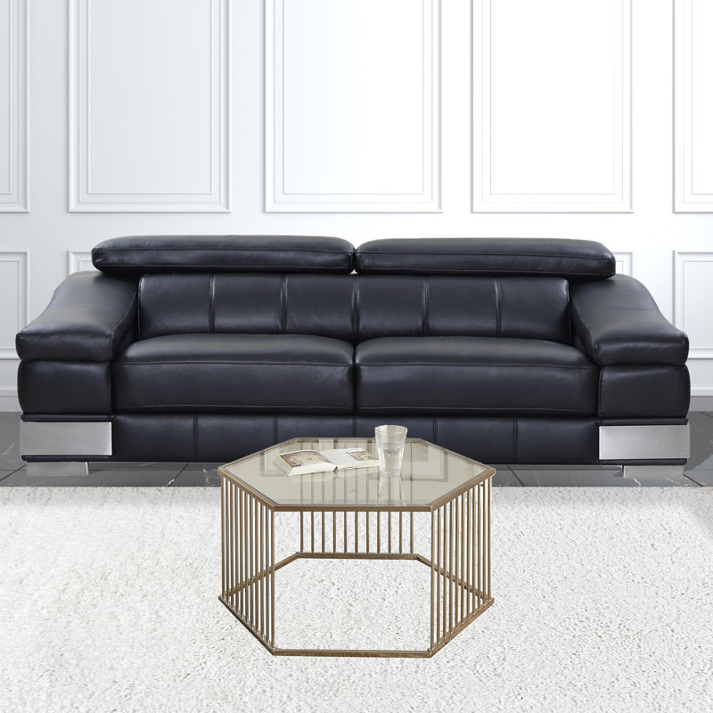 Kusin Glass Top Coffee Table