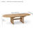 SAHARA 106" OVAL DOUBLE EXTENSION TABLE