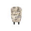 Chaise d'appoint et repose-pieds