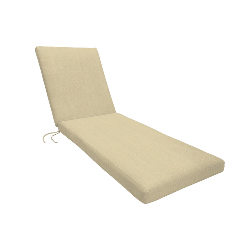 Eddie Bauer Outdoor Chaise Lounge Cushion, Sunbrella Fade & Water Resistant for Pool-Side Chaise Loungers & Deck Recliners
