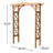 Lachezar 60.43'' W x 20.87'' D Solid Wood Arbor in Natural